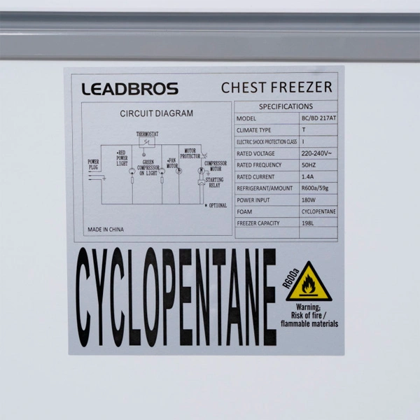 Морозильный ларь Leadbros BC/BD-217 White - фото 5