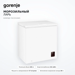 Gorenje мұздатқышы FHC2516W5 - фото 5
