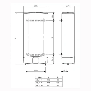 Водонагреватель Ariston Velis EVO 50 л