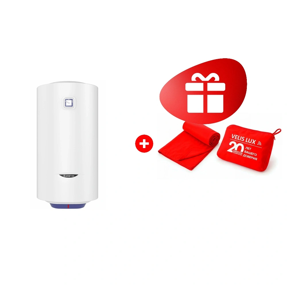 Комплект Ariston BLU1 R ABS 40 V SLIM OPTIMA 1,5 + Ariston Velis Lux 20 лет 
