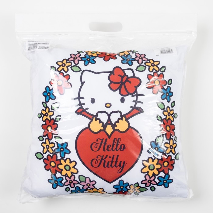 Подушка декоративная Hello Kitty 40х40, цвет белый 100% полиэстер 