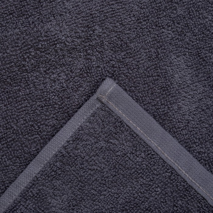 Полотенце махровое "Экономь и Я" 100х150 см серый, 100% хлопок, 340 г/м² 