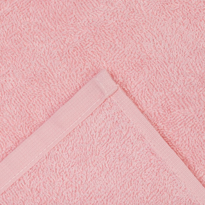 Полотенце махровое "Экономь и Я" 100х150 см розовый, 100% хлопок, 340 г/м² 