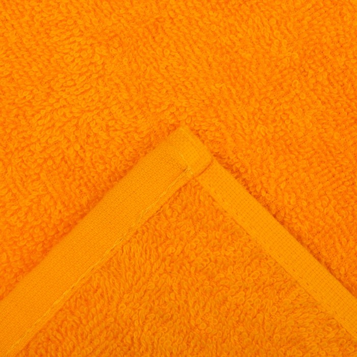 Полотенце махровое "Экономь и Я" 100х150 см оранжевый , 100% хлопок, 340 г/м² 