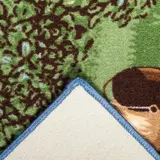 Ковер велюровый Рыбалка, размер 100х150 см, цвет зеленый, полиамид  - фото 3