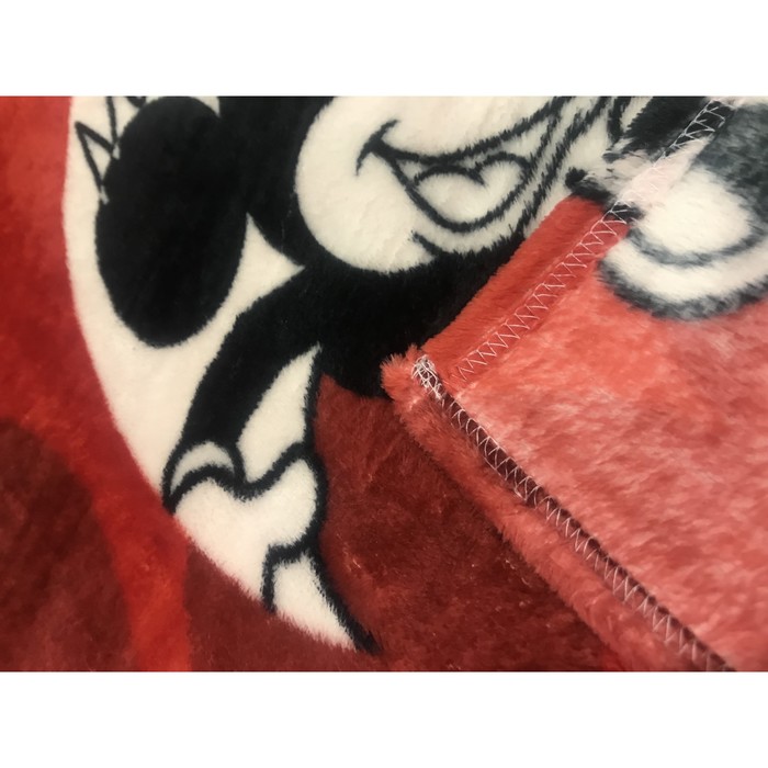 Плед "Павлинка" Микки Маус, 150х200, цвет красный, аэрософт 190гм, пэ100% 