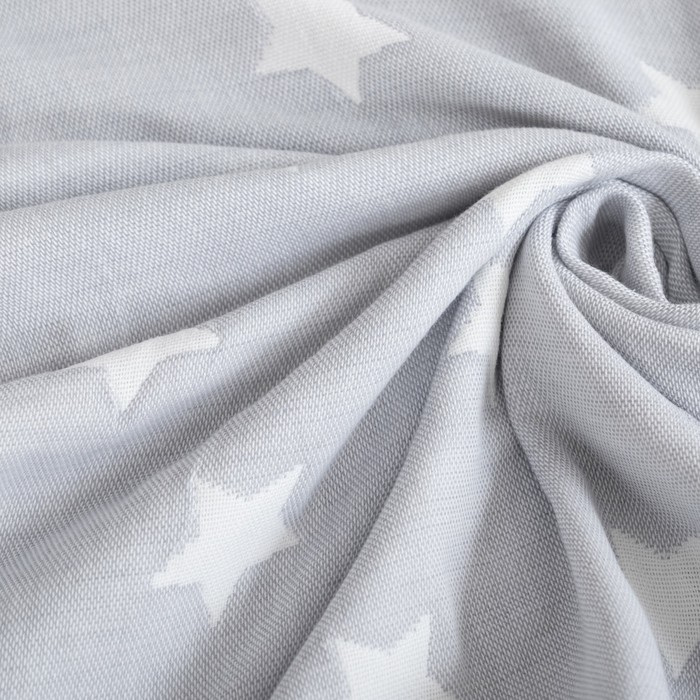 Одеяло детское «Крошка Я» Серые звёзды 140×200, жаккард, 100% хлопок 