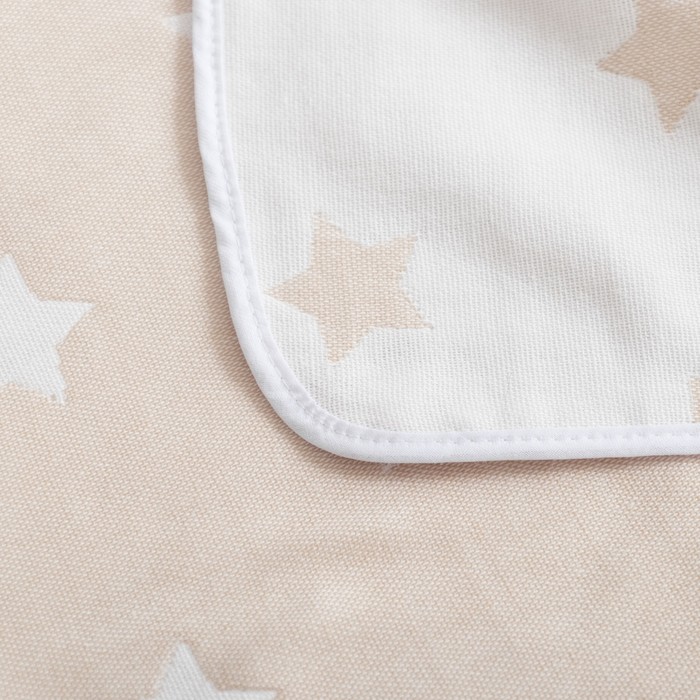 Одеяло детское «Крошка Я» Бежевые звёзды 140×200, жаккард, 100% хлопок 