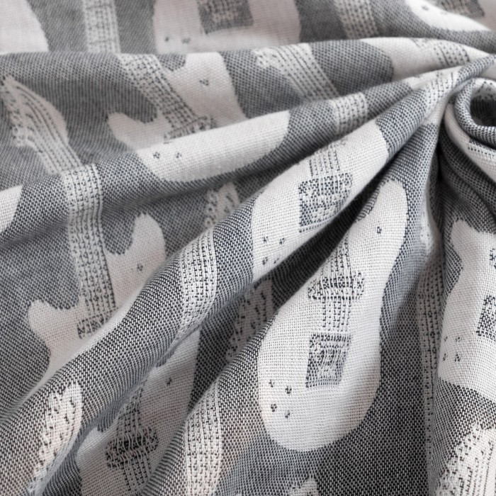 Одеяло детское «Крошка Я» Гитара 140×200 цвет серый, жаккард, 100% хлопок 