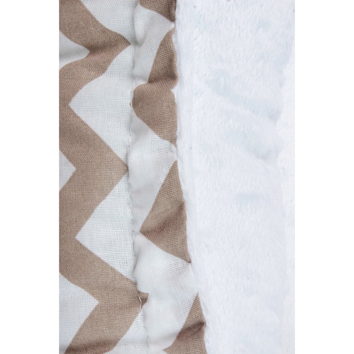 Гнёздышко-кокон Prestige Baby, размер 35×65 см, коричневый/белый 