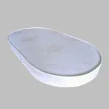 Овальный матрас "Амур" 75 х 125 ткань жаккард "Мишки" 