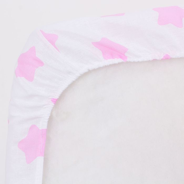 Комплект в кроватку для девочки "Прянички", 4 предмета, цвет розовый 10400 