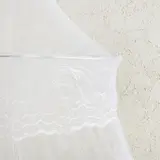 Балдахин на детскую кроватку, с декором, цвет белый  - фото 3