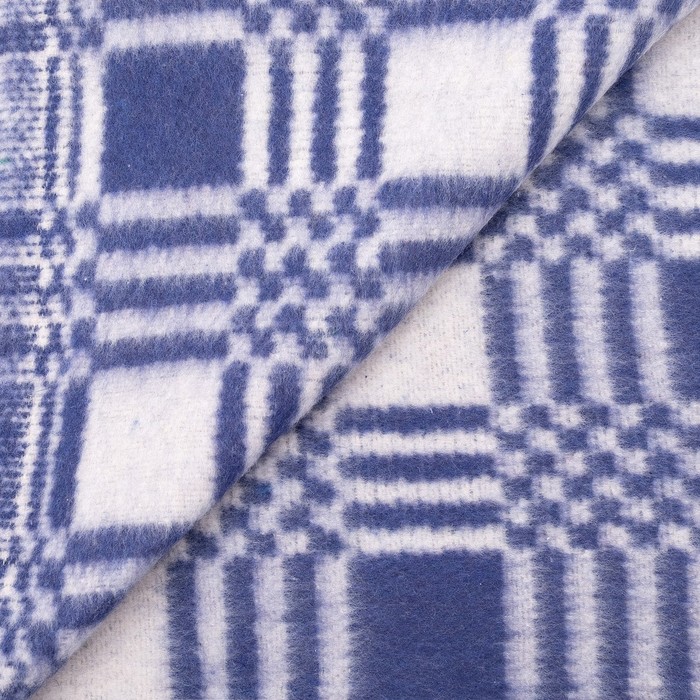Одеяло байковое размер 100х140 см, цвет микс для мал., хл80%, ПАН 20%, 420гр/м 