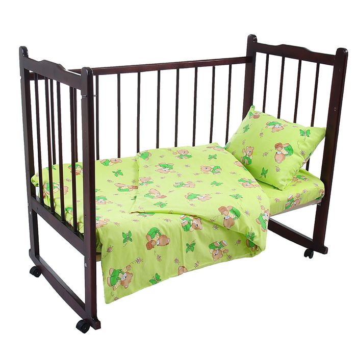 Комплект в кроватку для мальчика (одеяло 110*140 см, подушка 40*60 см), цвет МИКС 