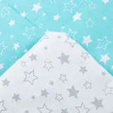 Комплект в кроватку (Одеяло детское, подушка фигурная) Серый/Бирюзовый  - фото 2