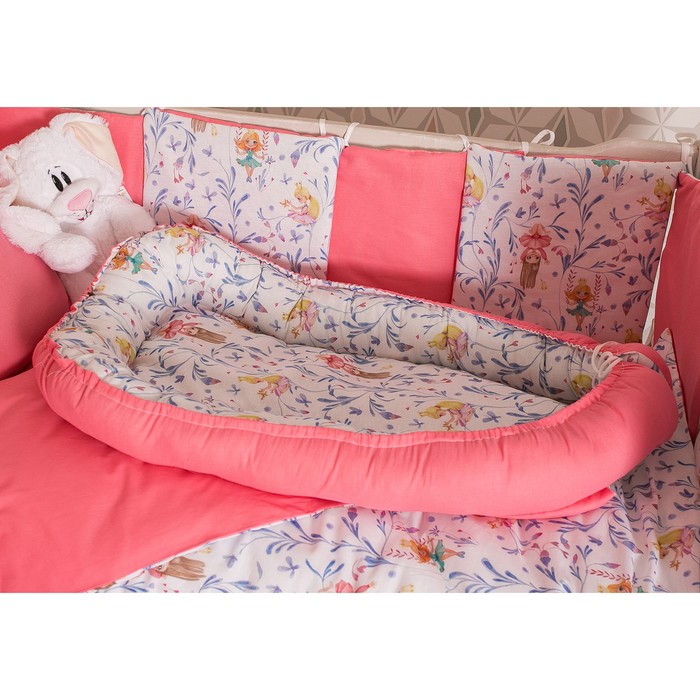 Матрасик-топпер для новорожденных «Милые принцессы», размер 72×100 см, бязь/синтепух 