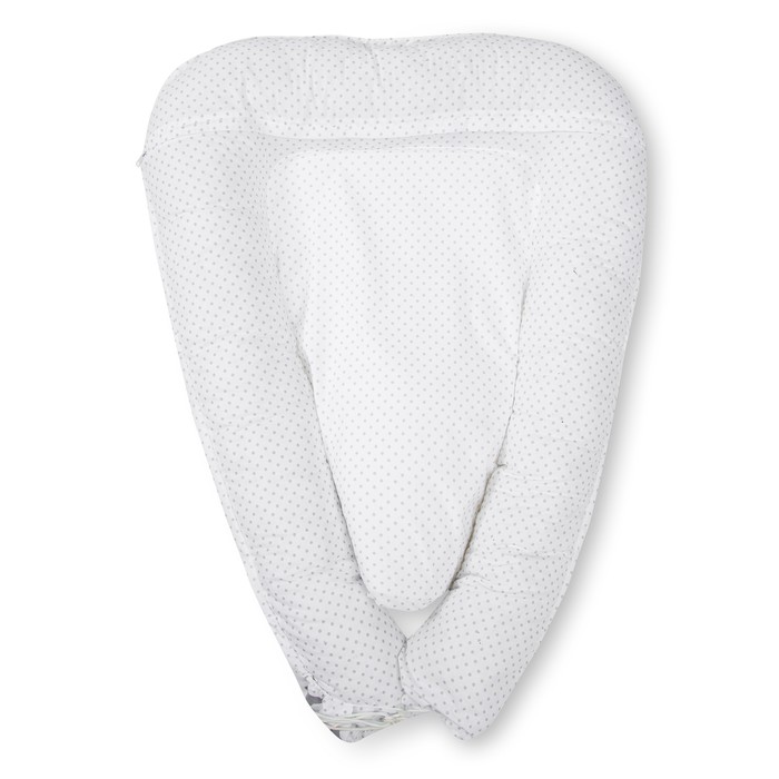 Гнездышко-кокон для малыша "Комфорт", размер 100х72 см, цвет серый/белый К41/2 