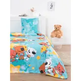 Постельное бельё 1.5сп Павлинка «МиМиМишки герои», 115х145, 150х120, 70х70 см 1шт, бязь 