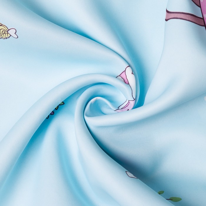 Портьера Крошка Я «Фея» без держателя цвет голубой, 110×260 см, блэкаут, 100% п/э 