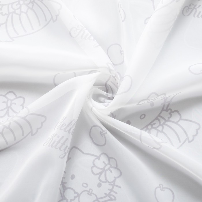 Комплект штор Hello Kitty, 150х270 см - 2 шт., цвет белый вуаль 