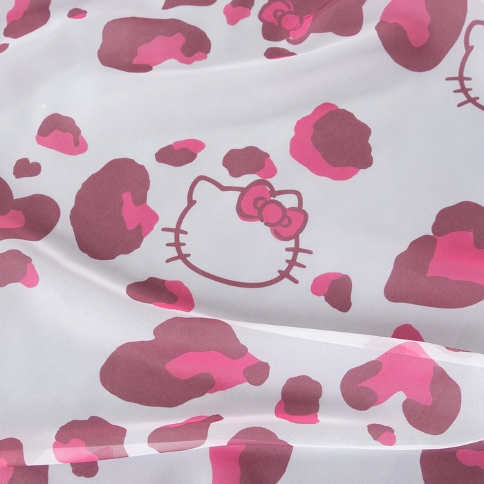 Комплект штор Hello Kitty 150х270 см - 2 шт., цвет розовый, вуаль 