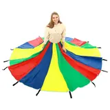 Парашют юбка, 16 секторов, d=3 м, цвета микс 