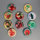 Крышка металлическая, твист-офф d=8,2 см, "Елабужские крышки. Веселый сад", толщина 0,20 мм, цвет МИКС  - фото 3