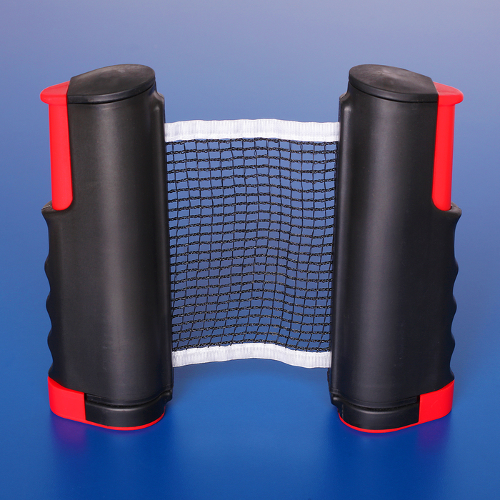 Сетка для настольного тенниса 155х13 см, раздвижная, цвет чёрно-красный 