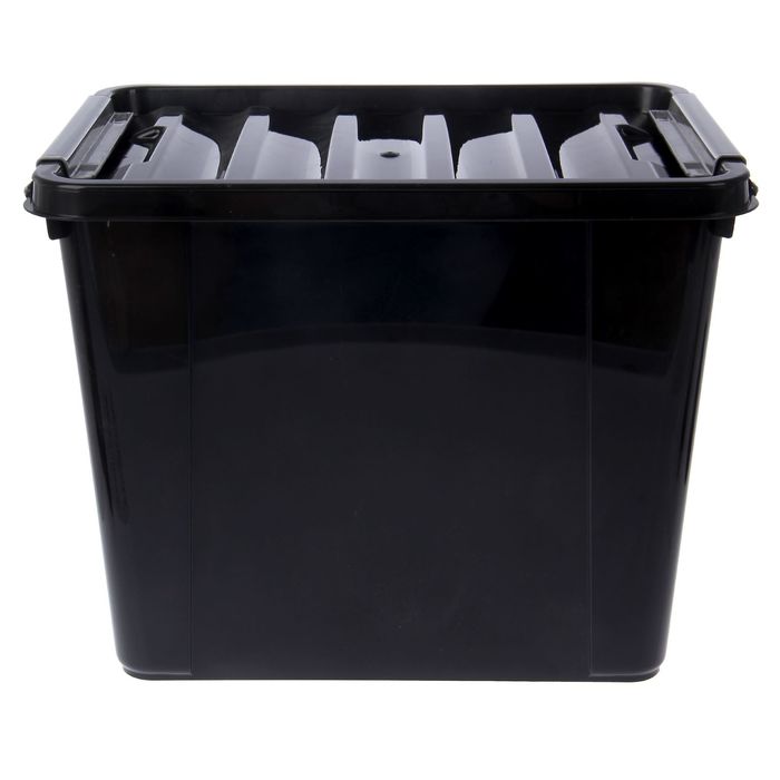Ящик для хранения 25 л Full black, цвет черный 