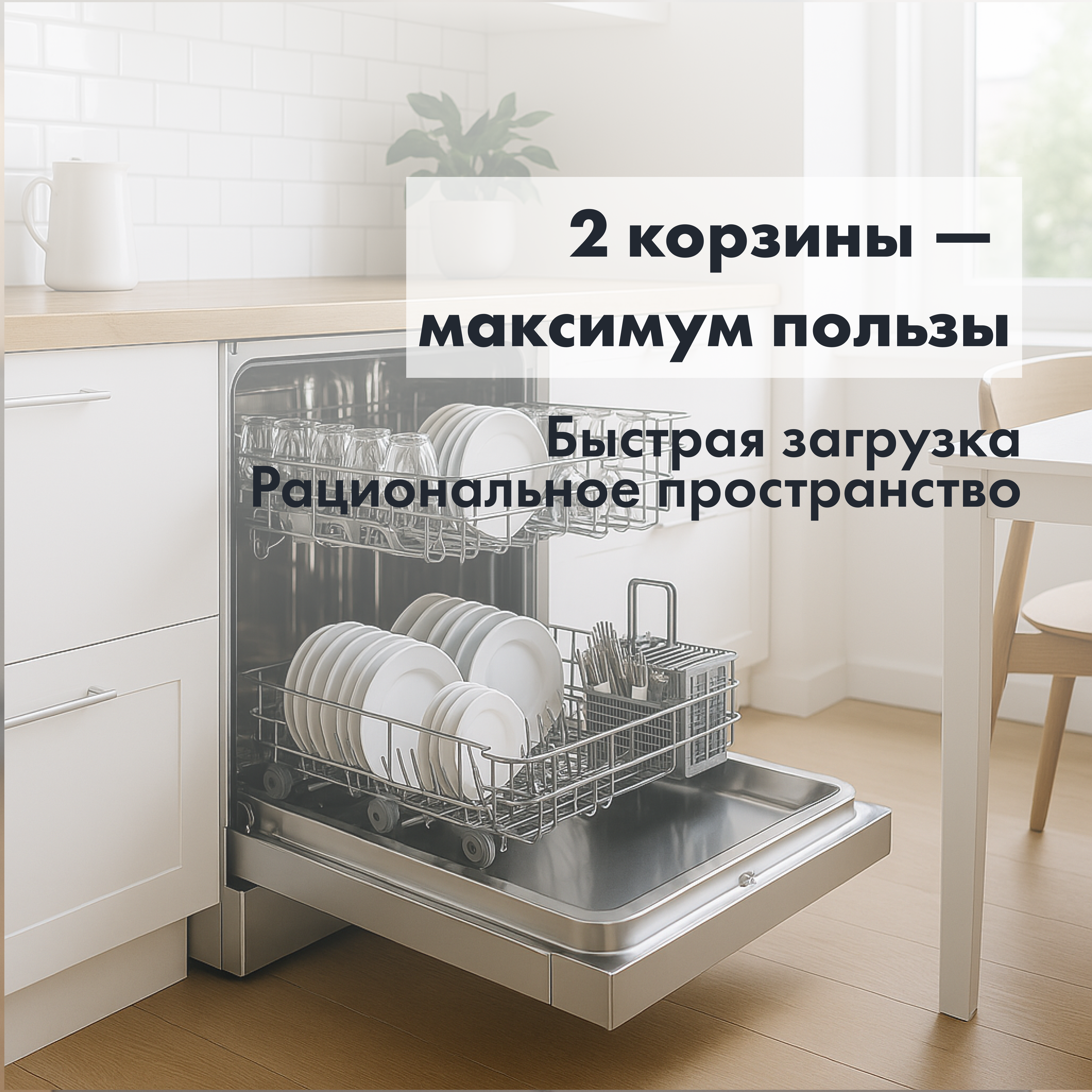 Посудомоечная машина ARG FS-DW-459W - фото 4