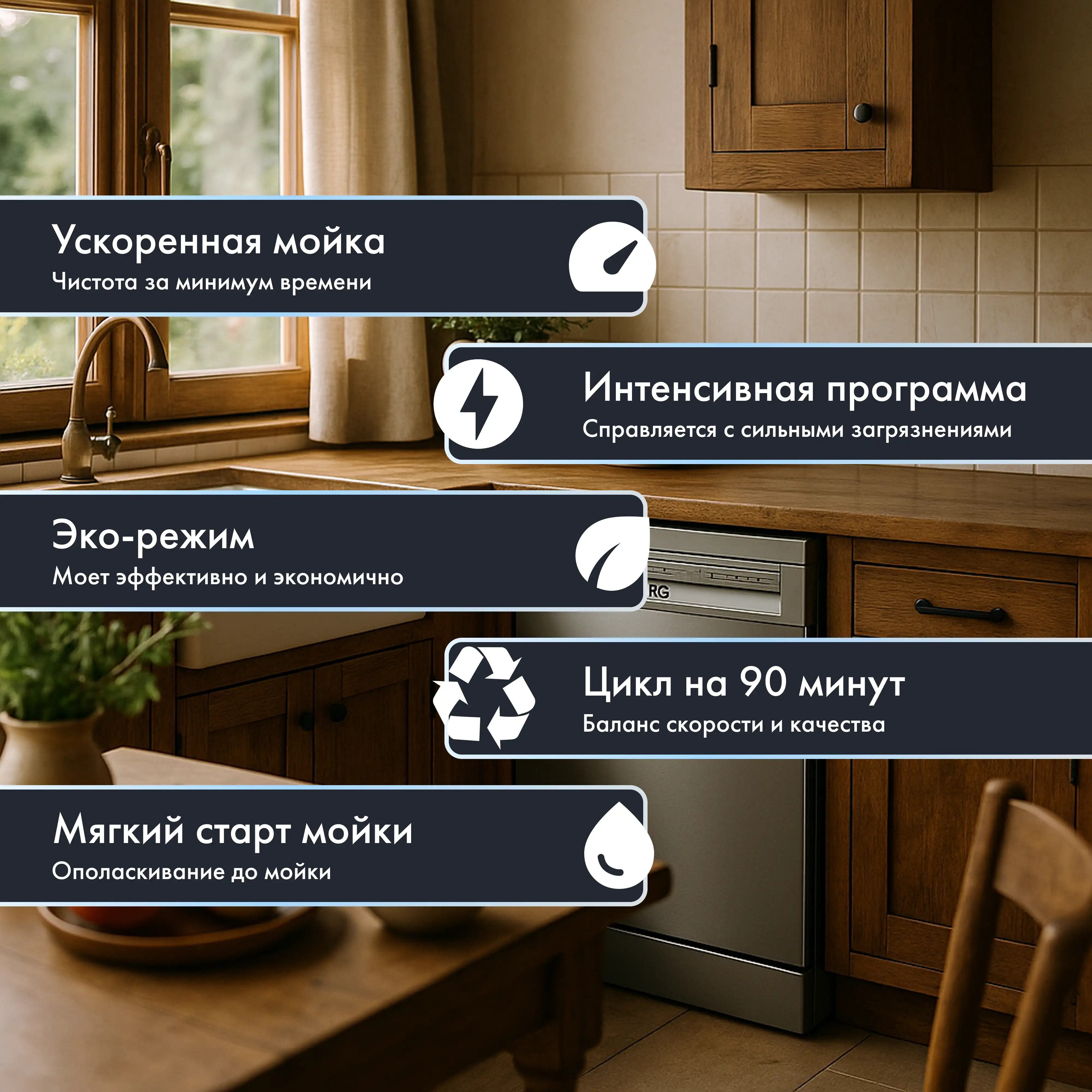 Посудомоечная машина ARG FS-DW-459W - фото 5