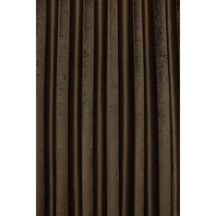 Портьера «Хилари», ш. 200 х в. 270 см, цвет коричневый 