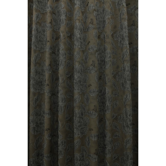 Портьера «Асанта», ш. 200 х в. 260 см, цвет серо-коричневый 