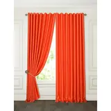 Комплект штор «Аклина», размер 180 × 270 см - 2 шт, оранжевый 