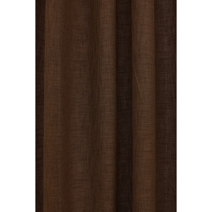 Портьера «Седар», ш. 145 х в. 200 см, цвет темно-коричневый 