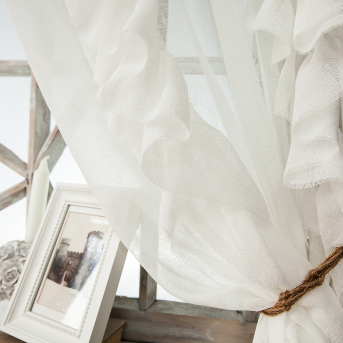 Комплект штор «Иви», размер 200х270 см, белый 