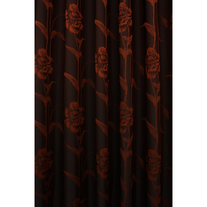Портьера «Джия», ш. 200 х в. 260 см, цвет бордовый 