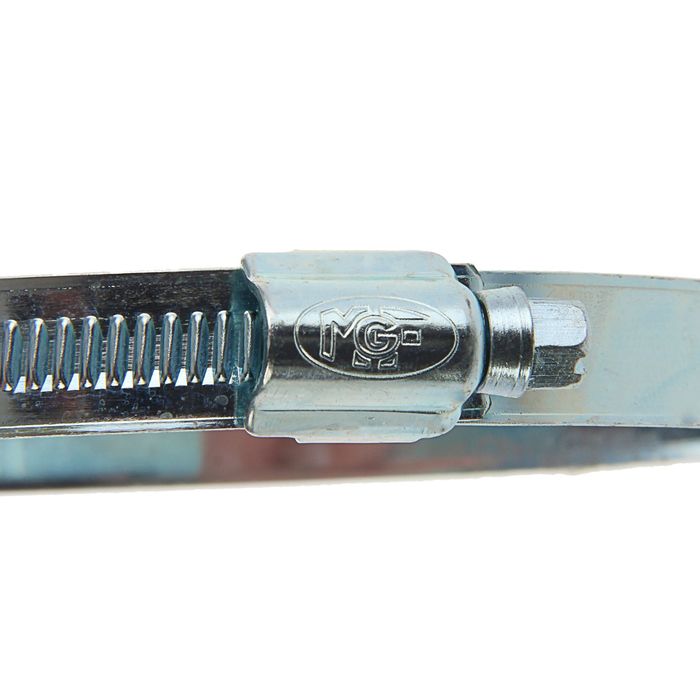 Хомут червячный MGF, диаметр 70-90 мм, ширина ленты 12 мм, оцинкованный 