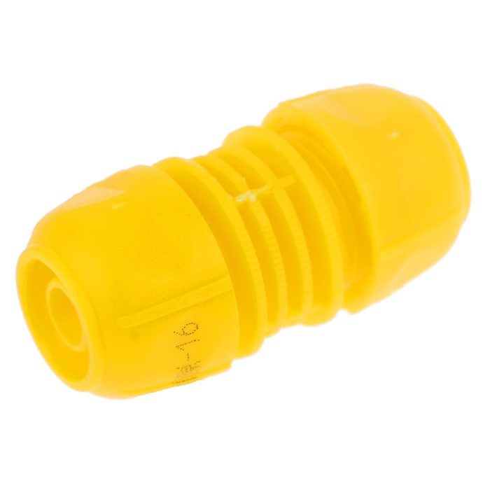 Муфта-соединитель, 1/2" (12 мм) – 1/2" (12 мм), цанга, ABS-пластик 