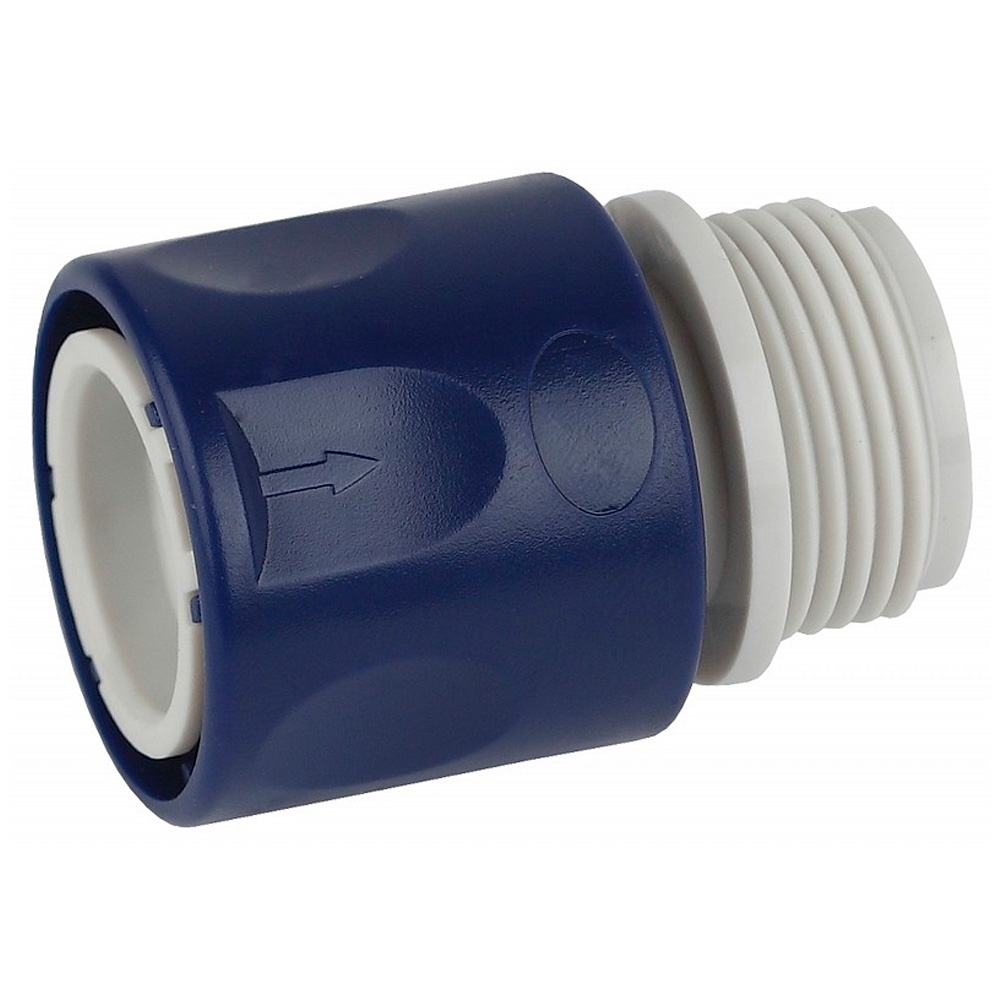 Соединитель (коннектор) для шланга Green Apple ЕСО GAES20-10 с внешней резьбой 19мм (3/4) 