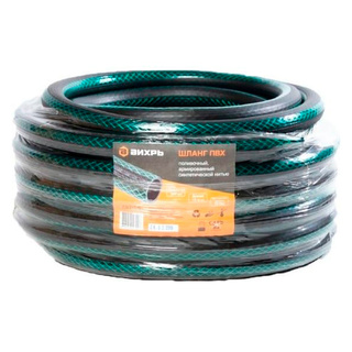 Шланг для полива Вихрь ПВХ,3/4", 25м (зелёный)