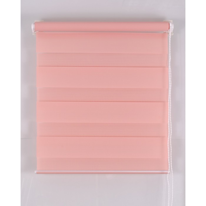 Рулонная штора «День и Ночь» 75х160 см, цвет розовый 