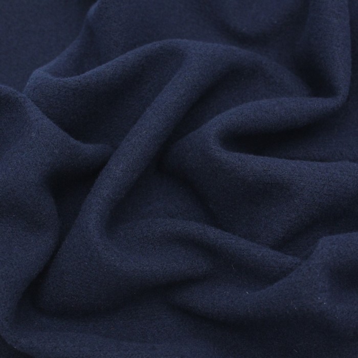 Трикотаж костюмный, вязанный гладкокрашеный, ширина 150 см, цвет тёмно-синий 