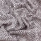 Трикотаж вязаный, шерсть с пайетками, ширина 150 см, цвет розовый 