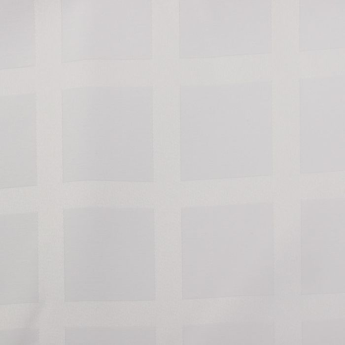 Ткань для столового белья с ГМО Геометрия ширина 155 см, длина 30 м, цвет белый, 198 г/м² 