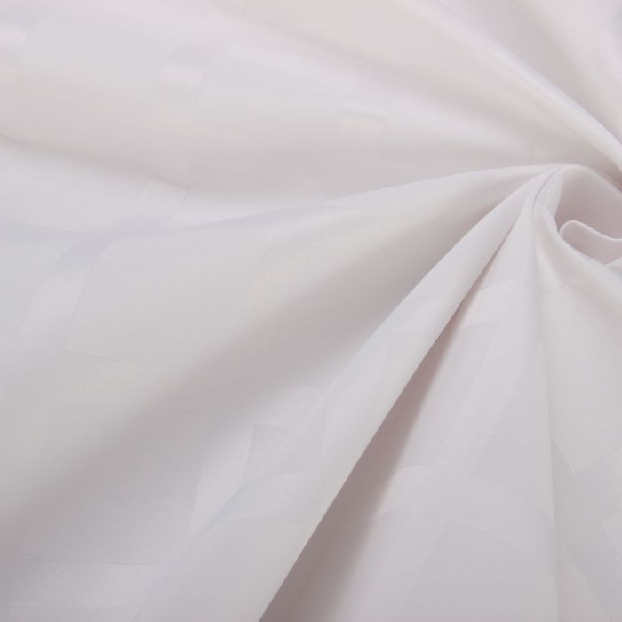 Ткань для столового белья с ГМО Геометрия ширина 155 см, длина 30 м, цвет белый, 198 г/м² 