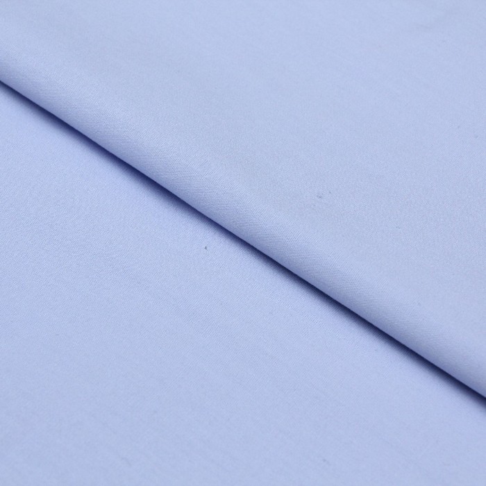 Ткань сорочечная гладкокрашенная, ширина 150 см, голубой 