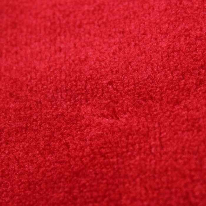 Трикотаж костюмный, велсофт гладкокрашеный, ширина 150 см, цвет красный 