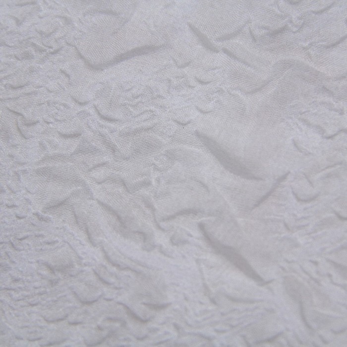 Ткань плательная, крэш гладкокрашеный, ширина 114 см, цвет молочный 